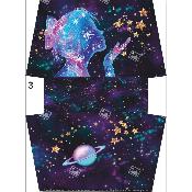 Panneau pour MINI POCHETTE : modèle 3  -FILETTE GALAXIE