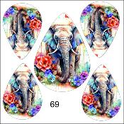 Kit créatif :PARURE BOUCLE D'OREILLE-PENDENTIF: modèle 69