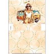 Panneau simili pour pochette moyenne : modèle PC007