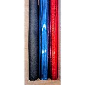 lot 3 panneaux simili 50x70cm:noir+bleu métal+rouge métal
