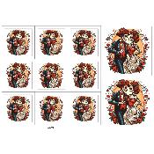 Panneau tissu pour lingette : modèle L2208