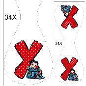 Panneau pour PORTE Clés  : modèle 34X