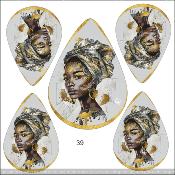Kit créatif :PARURE BOUCLE D'OREILLE-PENDENTIF: modèle 39