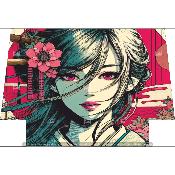 Panneau SIMILI 40x27cm : modèle MANGA TP019