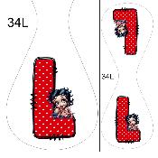 Panneau pour PORTE Clés  : modèle 34L
