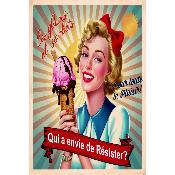 Panneau tissu pour TORCHON : LES GLACES