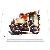 Panneau SIMILI 40x27cm : modèle MOTO 1191