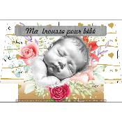 Panneau SIMILI 40x27cm : modèle BEBE PT027