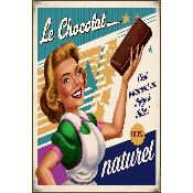Panneau tissu pour TORCHON : LE CHOCOLAT