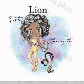 panneau signe du zodiac : modéle LION FILLE