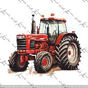 panneau  tracteur numéro 1063: carré