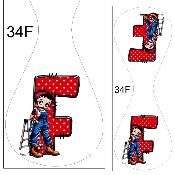 Panneau pour PORTE Clés  : modèle 34F