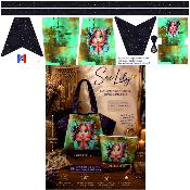 Panneau prêt à coudre saC LILY : modèle PETITE FILLE au papillon